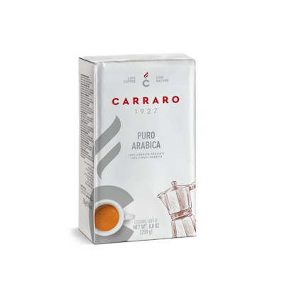 CARRARO PURO ARABICA 250 GR MACINATO (24)