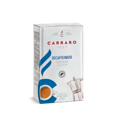 CARRARO DECAFFEINATO 250 GR MACINATO (24)